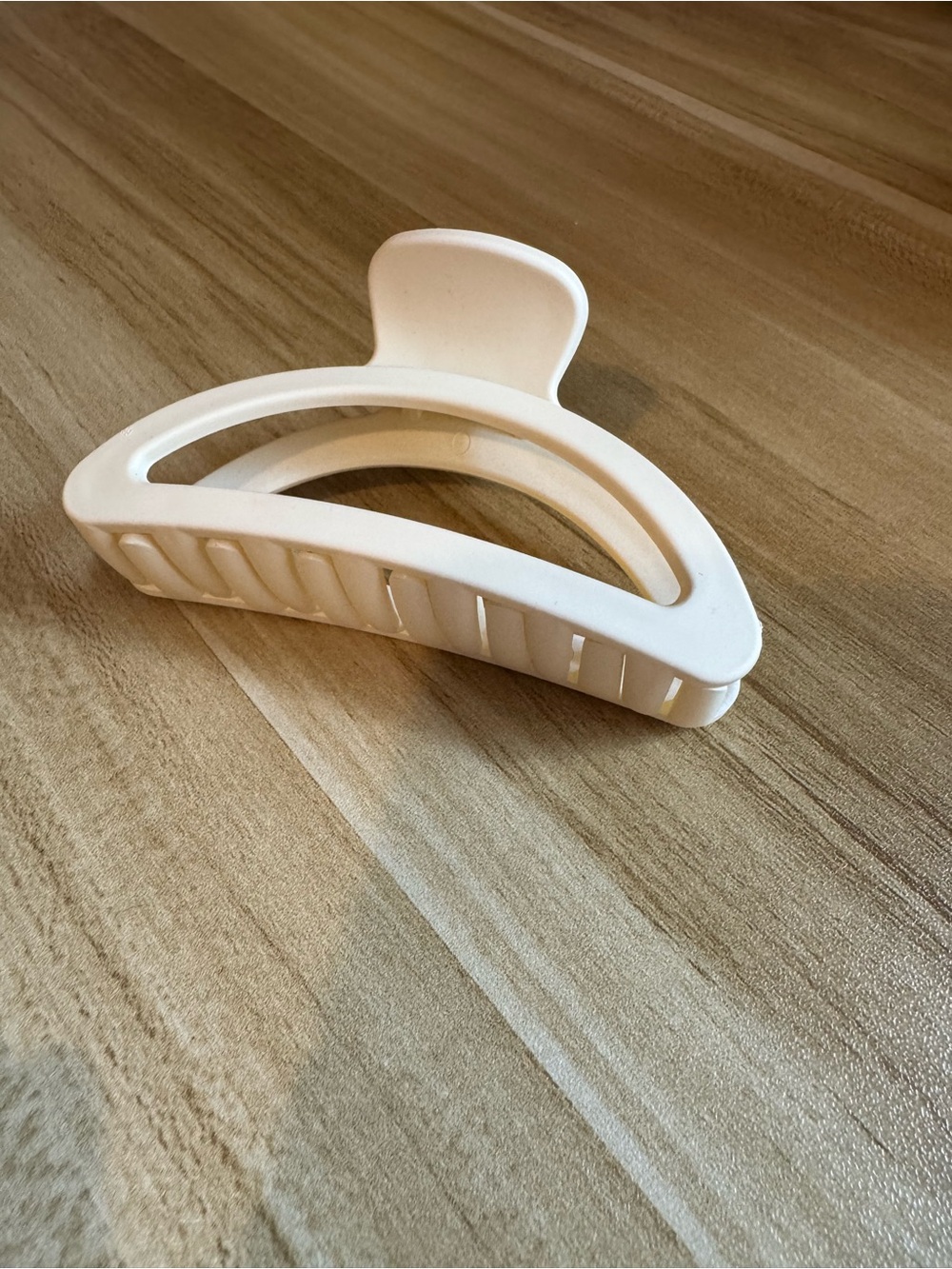 Cream Claw Clip